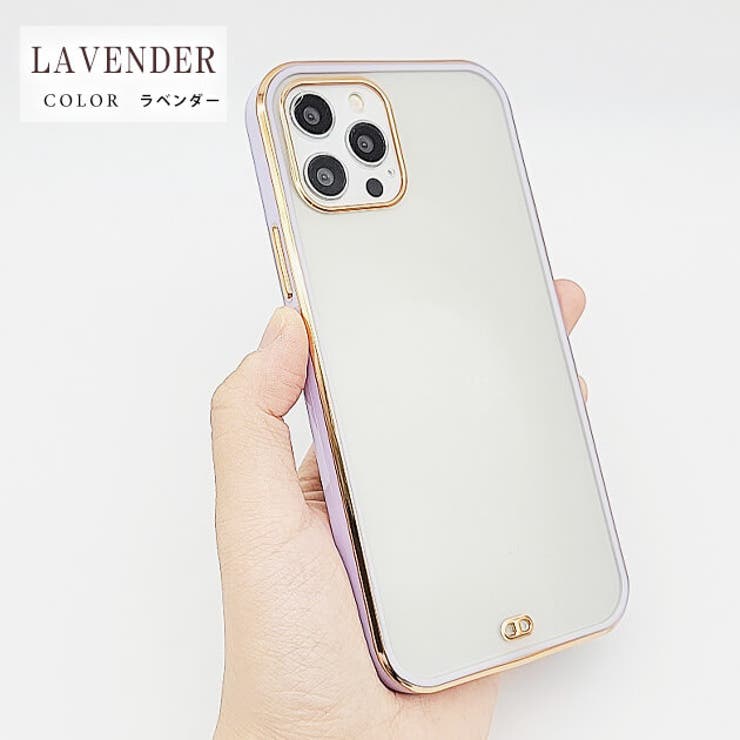 ゴールドフレーム クリアケース 金[品番：LCLW0001935]｜レース