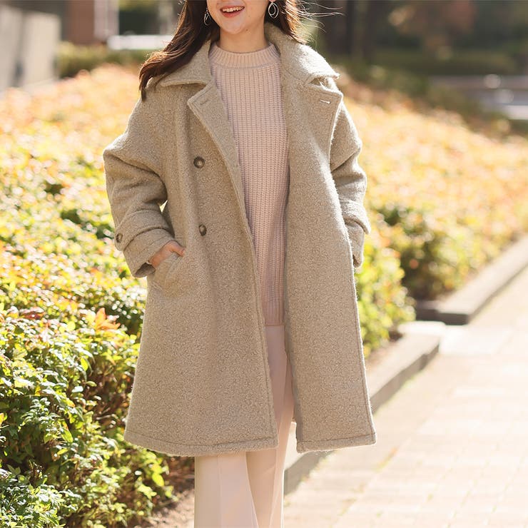 ミドル丈ステンカラーコート[品番：ZJ000022913]｜Girly Doll