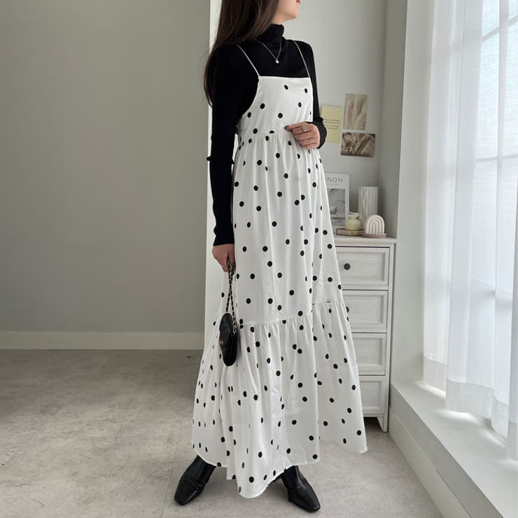 ドット柄キャミワンピース[品番：GERW0010547]｜GeeRA（ジーラ）の