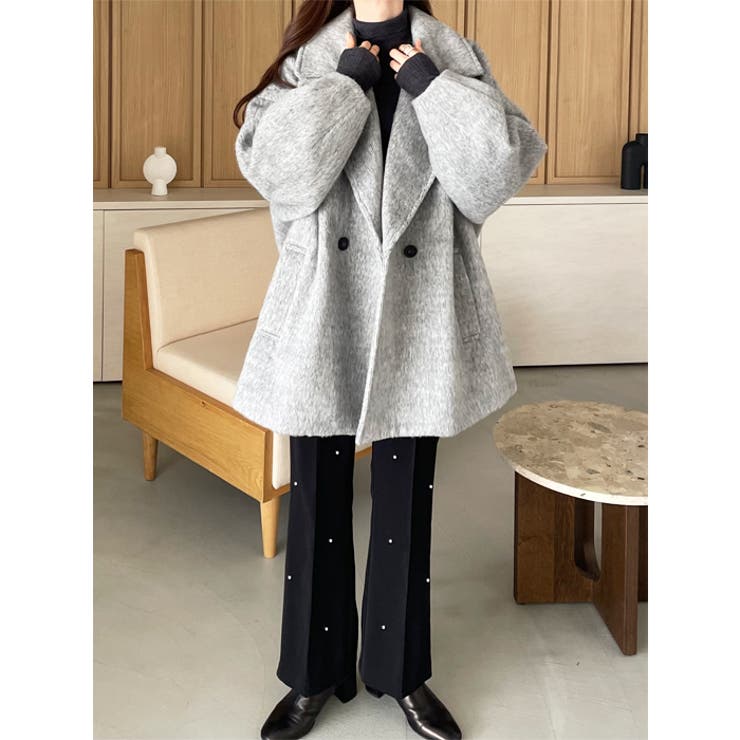 YOUING.】ミドル丈シャギーコート[品番：GERW0010874]｜GeeRA（ジーラ