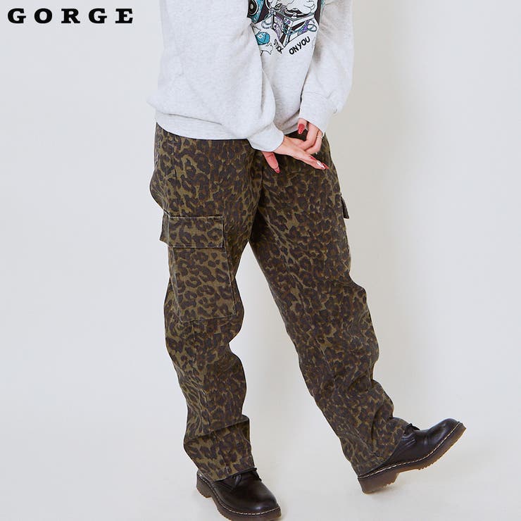 ヒョウ柄カーゴパンツ[品番：GORW0009709]｜GORGE （ゴージ）の