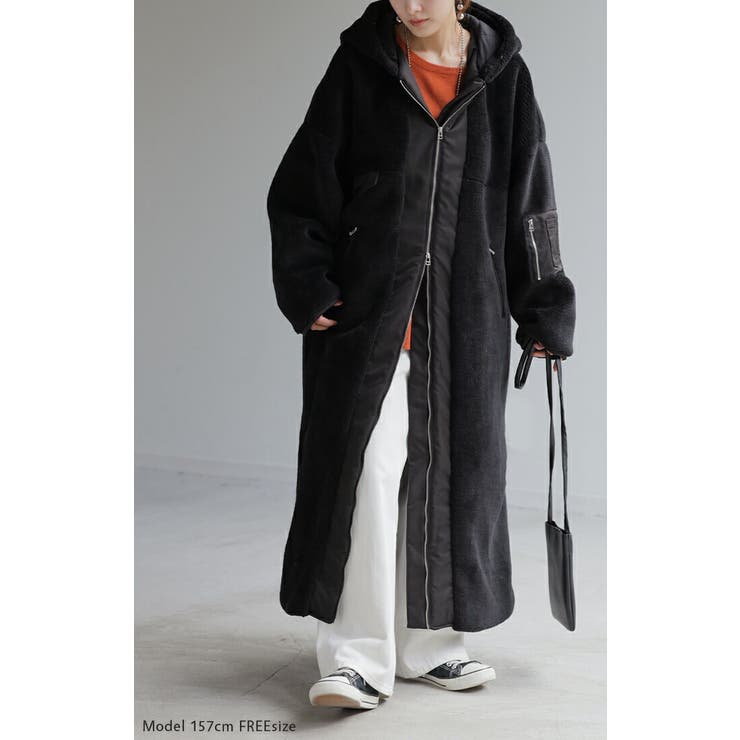 ボアコート フード アウター[品番：HHHW0004690]｜HUG.U（ハグユー）の