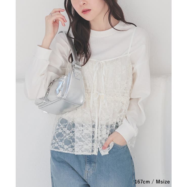 トップス キャミソール レース[品番：HNSW0010264]｜Honeys（ハニーズ