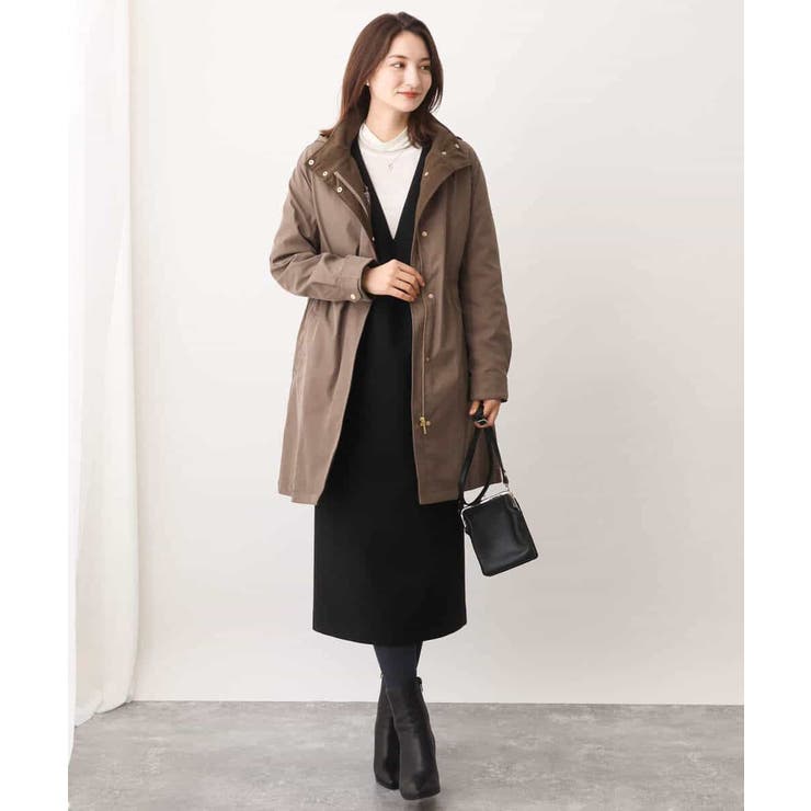 ダウンライナー付きマルチwayモッズコート/撥水加工[品番：ITKW0014383