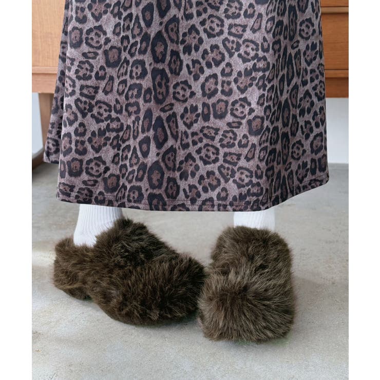 フェイクファーサボサンダル[品番：JLBW0001710]｜Jewelobe