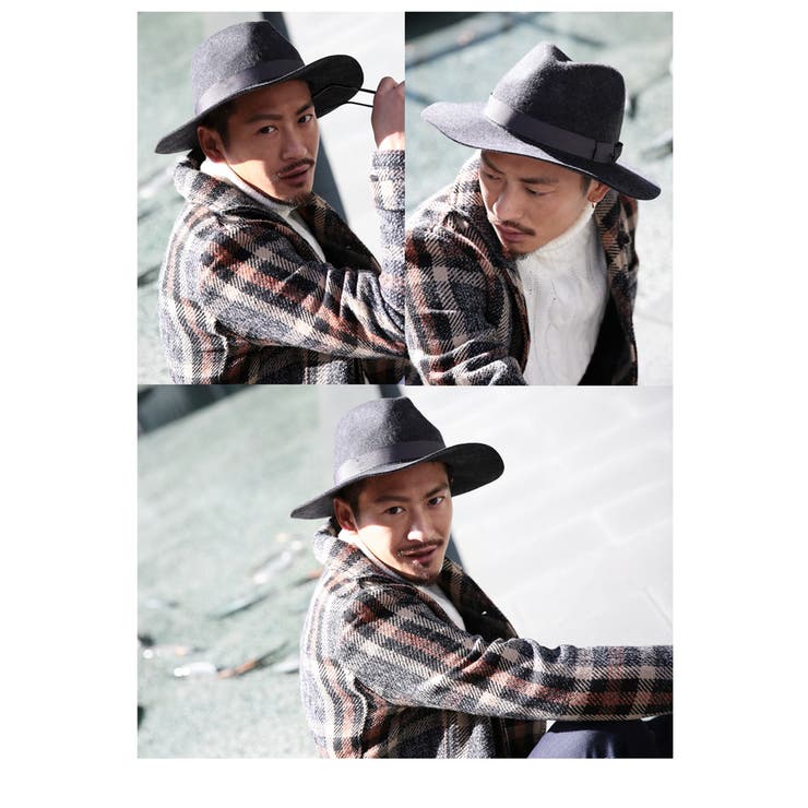 ◇つば広ハット◇ハット 中折れ 大きいサイズ[品番：JG000008178