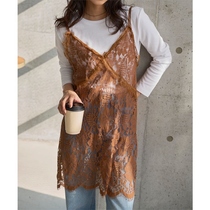 チュニックレースキャミソール［C7750］ チュニックレースキャミソール