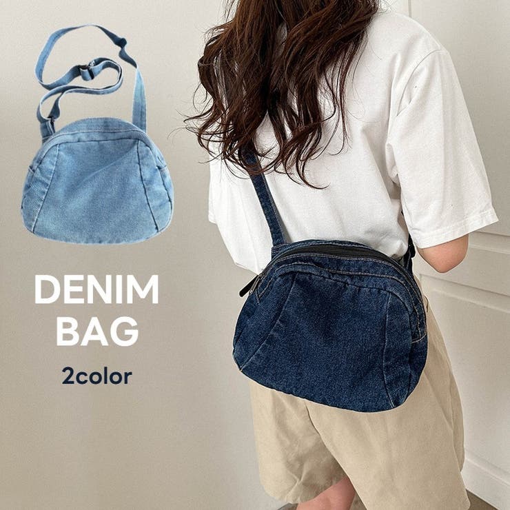 ショルダーバッグ デニム 肩掛け[品番：FQ000222060]｜PlusNao
