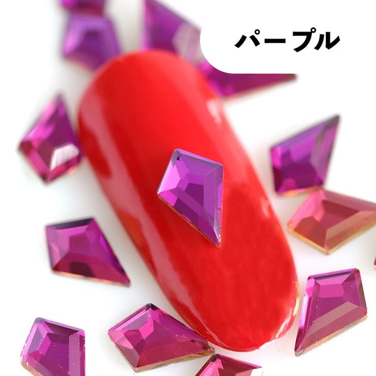 ネイルパーツ 10個セット ダイヤ型[品番：FQ000184683]｜PlusNao