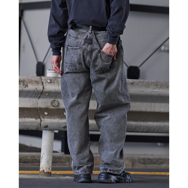 デニムバギーパンツ[品番：RADM0005649]｜MODISH GAZE（モディッシュ