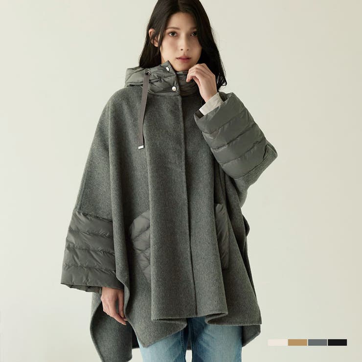 ポンチョ ケープポンチョ フード付き[品番：SNKC0003173]｜sankyo