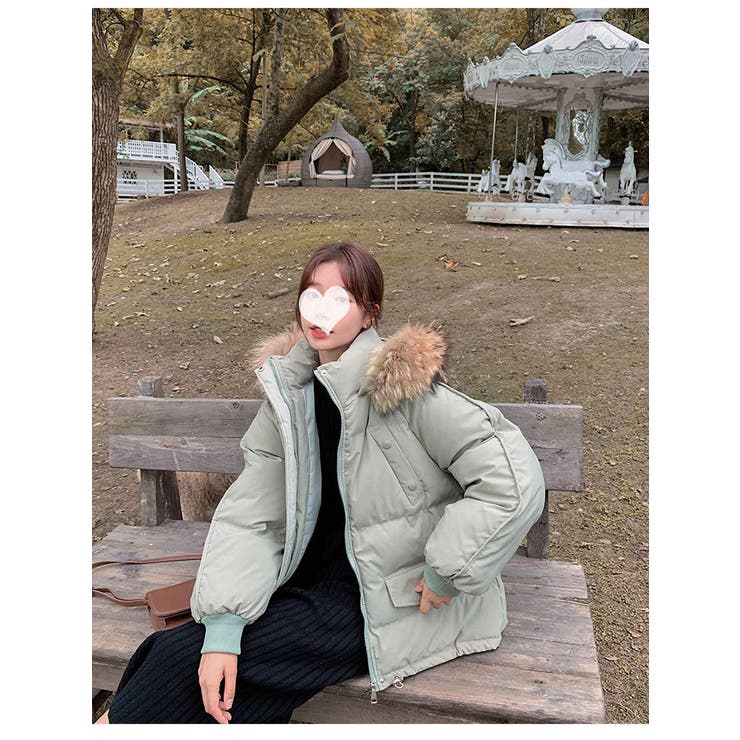 フード付きダウンジャケットレディース 中綿アウター Y2K[品番