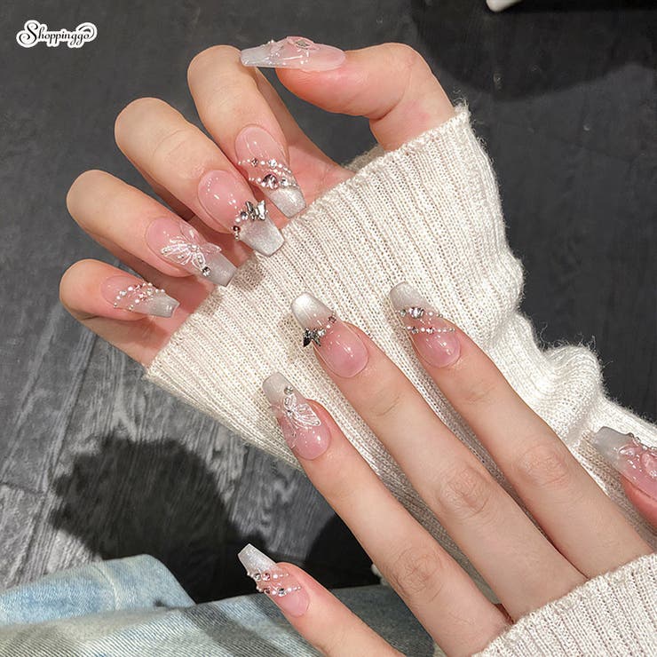 ネイルチップ 蝶々 ハート[品番：JRKW0005500]｜shoppinggo