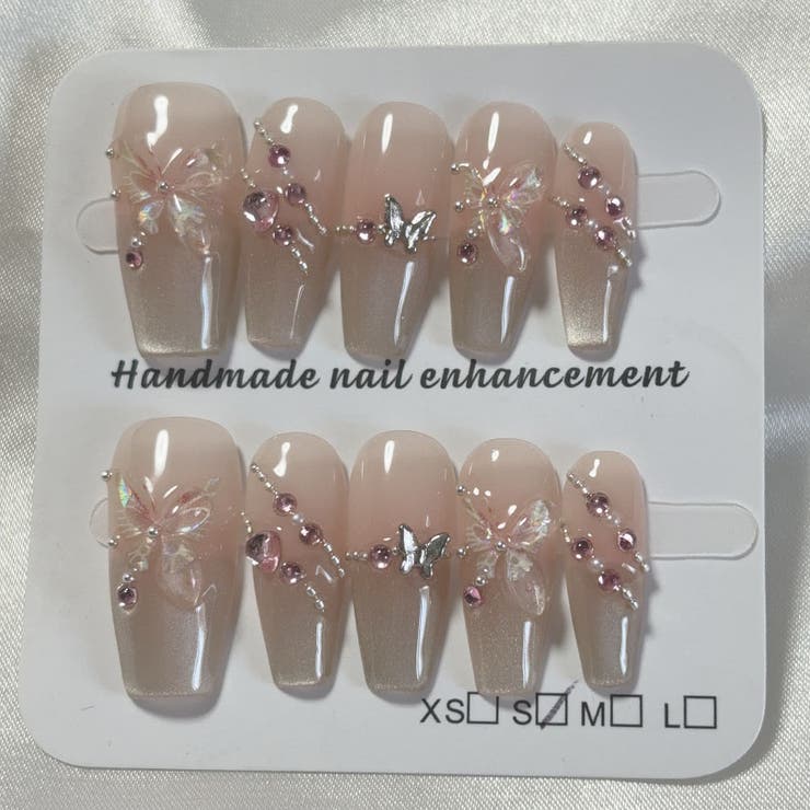 ネイルチップ 蝶々 ハート[品番：JRKW0005500]｜shoppinggo