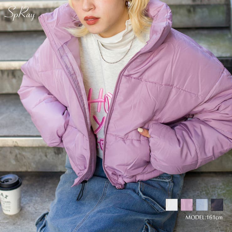 クロップドエコダウンジャケット[品番：SPRW0009476]｜SpRay（スプレイ