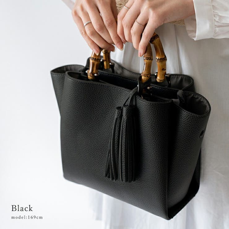 バンブーハンドル2wayミニバッグ[品番：VI000006950]｜Vita Felice