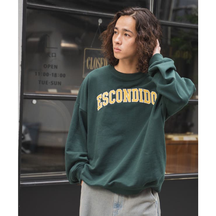 ヘビーウエイト刺繍グラフィックプルオーバー レディース 秋[品番