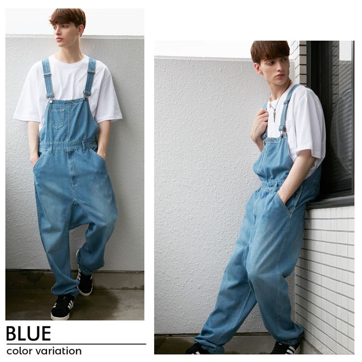 オーバーオール メンズ デニム全2色[品番：EH000004369]｜8（eight