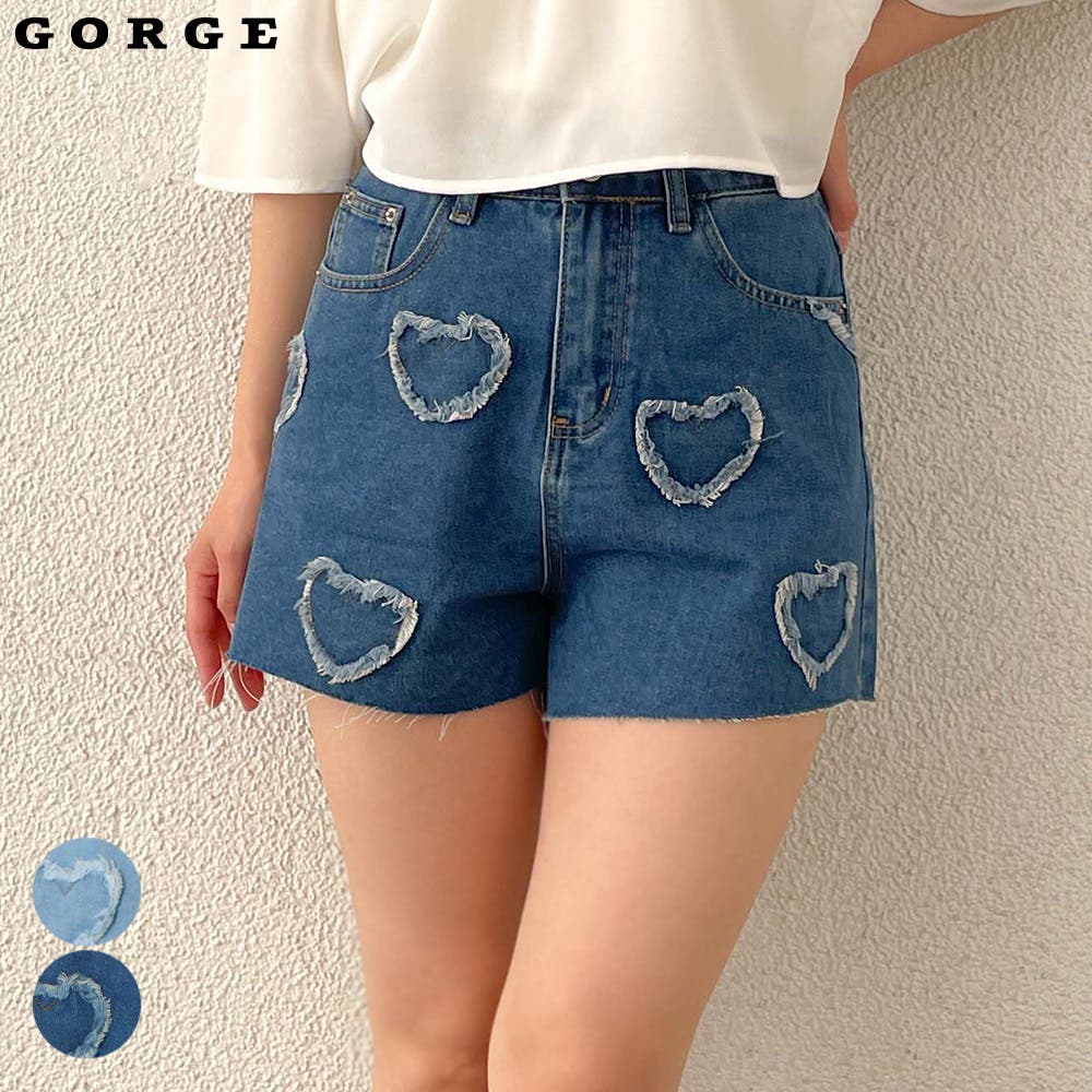 ハートデニムショートパンツ[品番：GORW0008999]｜GORGE （ゴージ）の