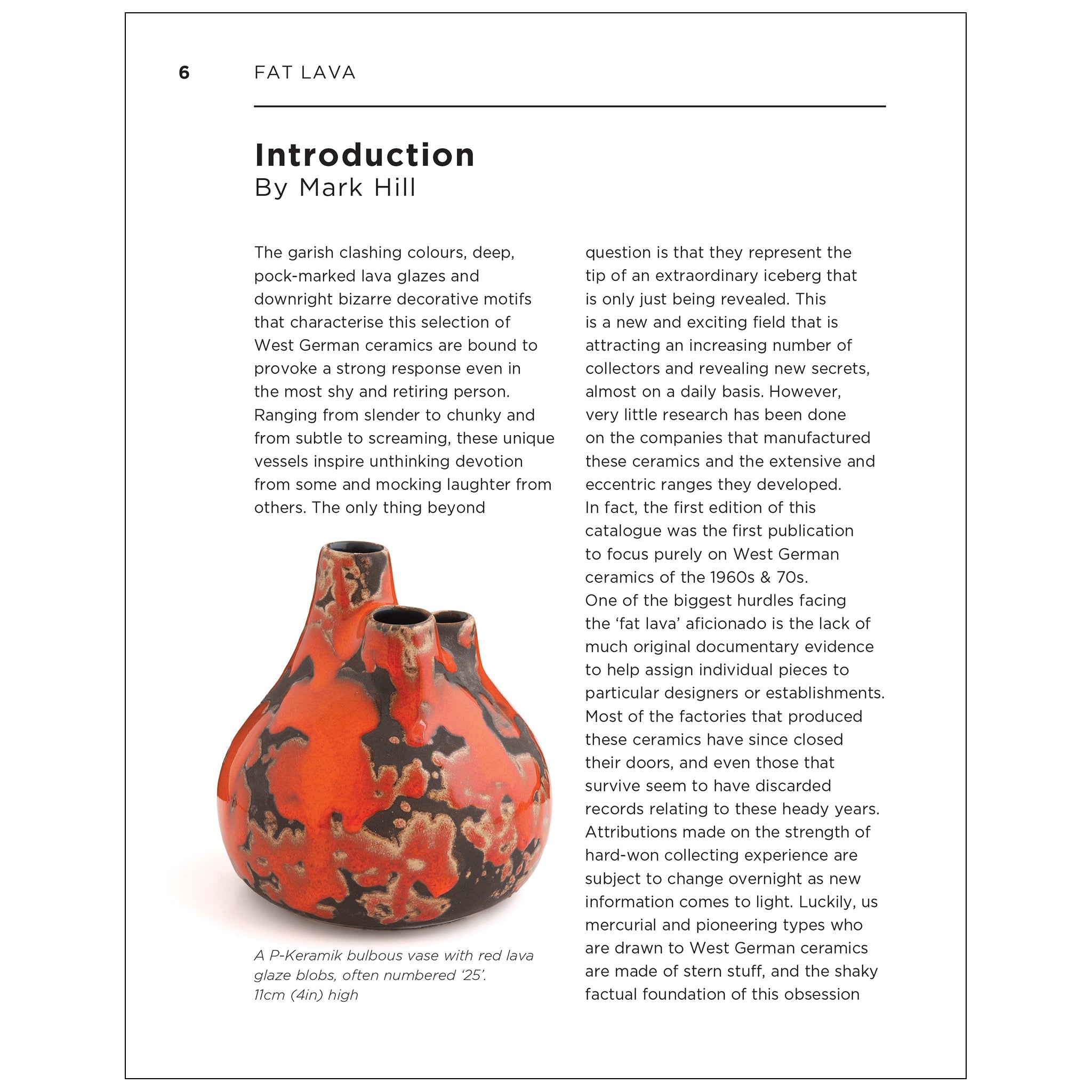 Fat Lava: West German Ceramics of the 1960s-70s | Mark Hill