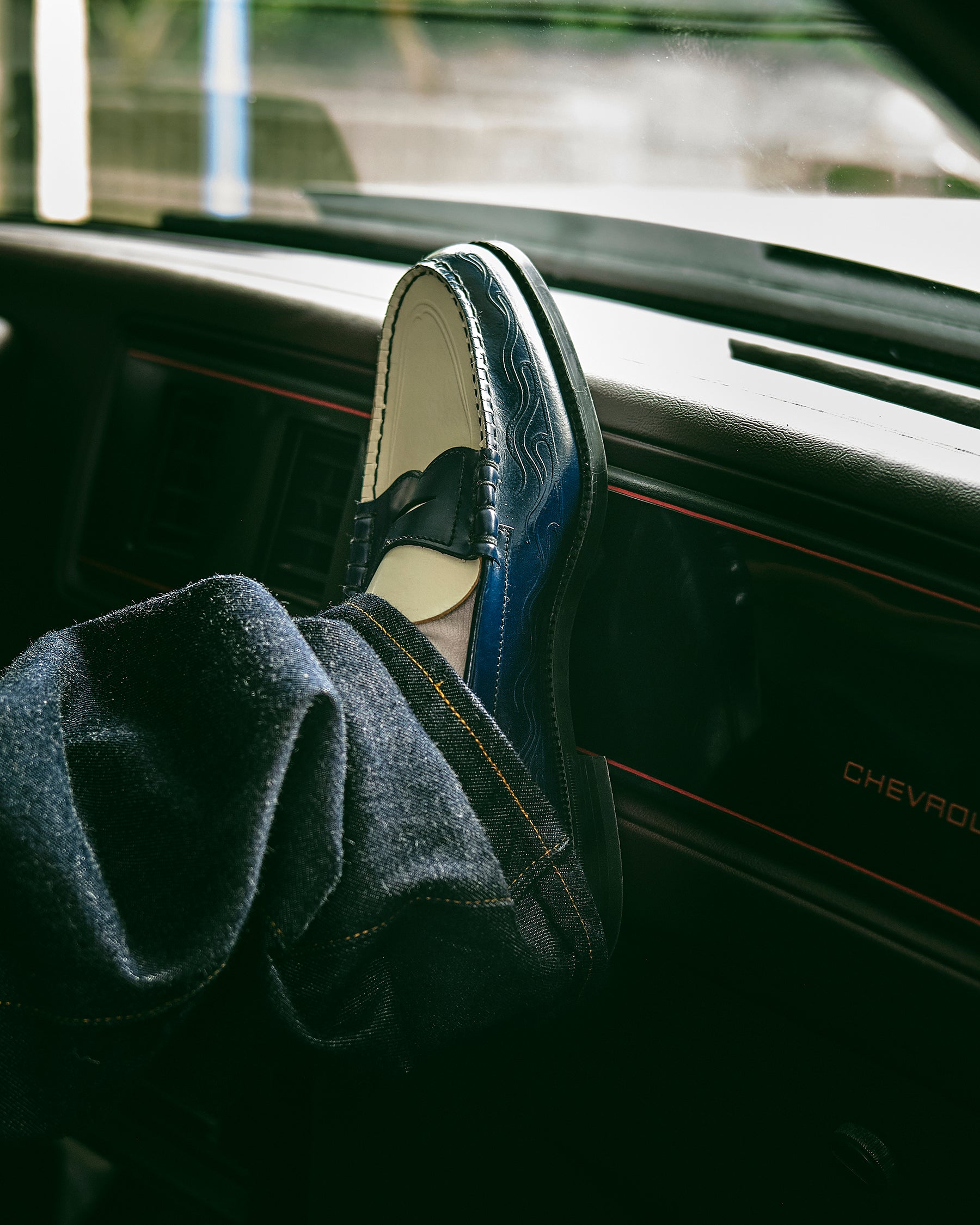 PINSTRIPE COMBI LOAFERS – THE KENFORD FINESHOES