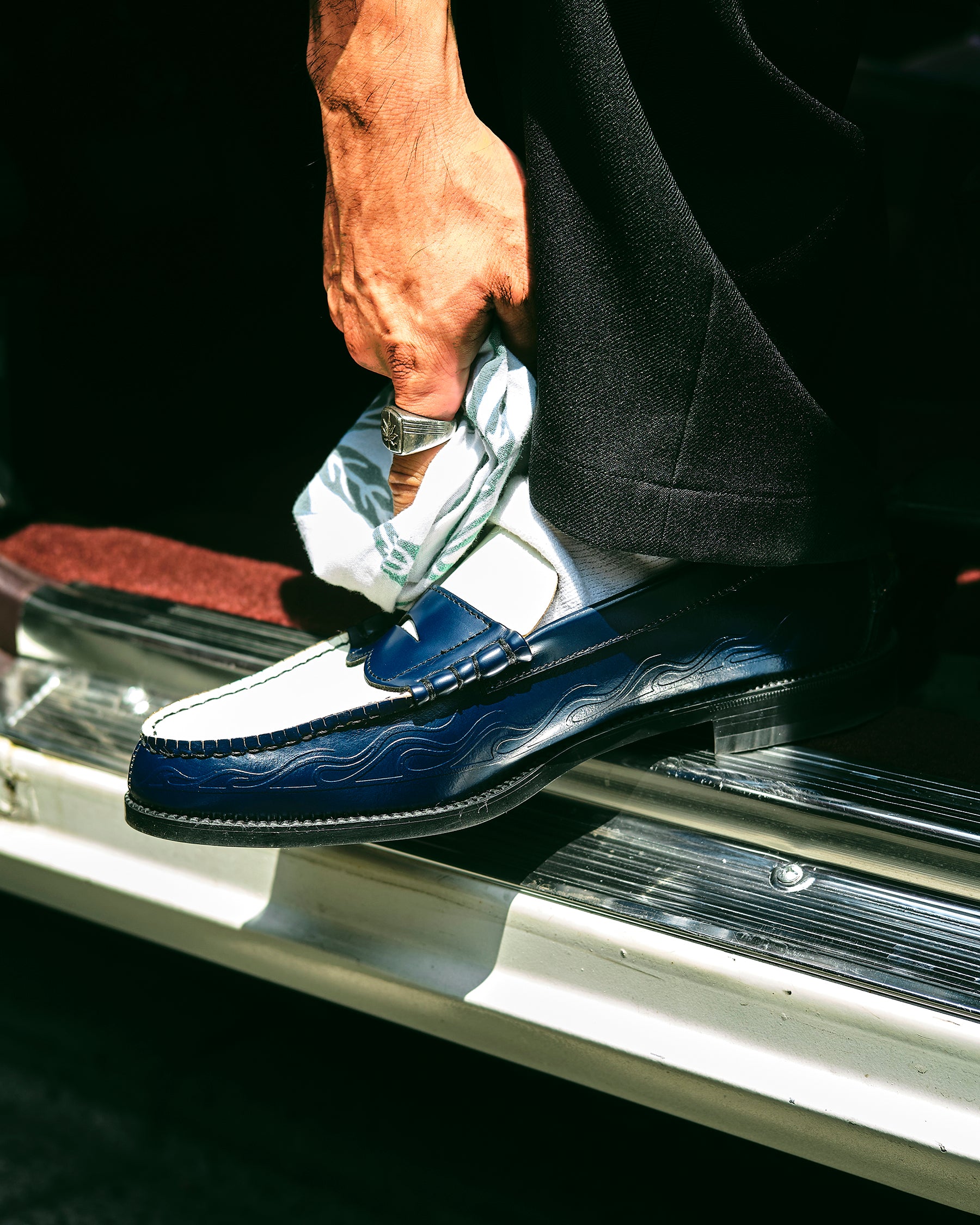 PINSTRIPE COMBI LOAFERS – THE KENFORD FINESHOES