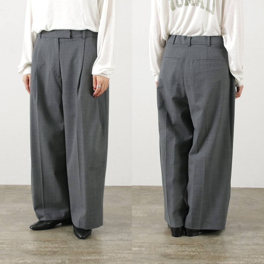 ETRE TOKYO（エトレトウキョウ） ウエストアジャスタブル タックワイド