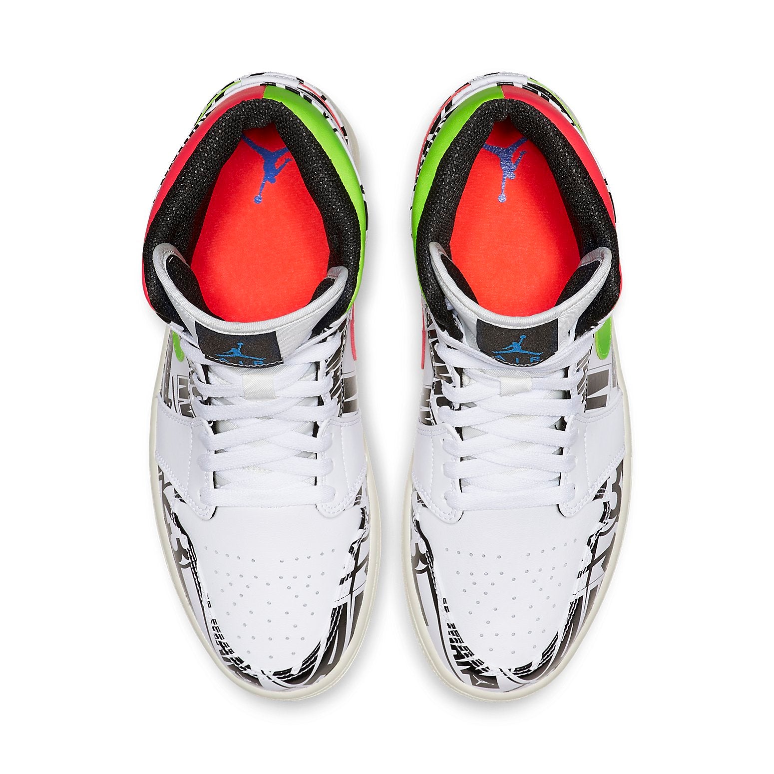 Air Jordan 1 Mid 'Over-Print Logos' 554724-119