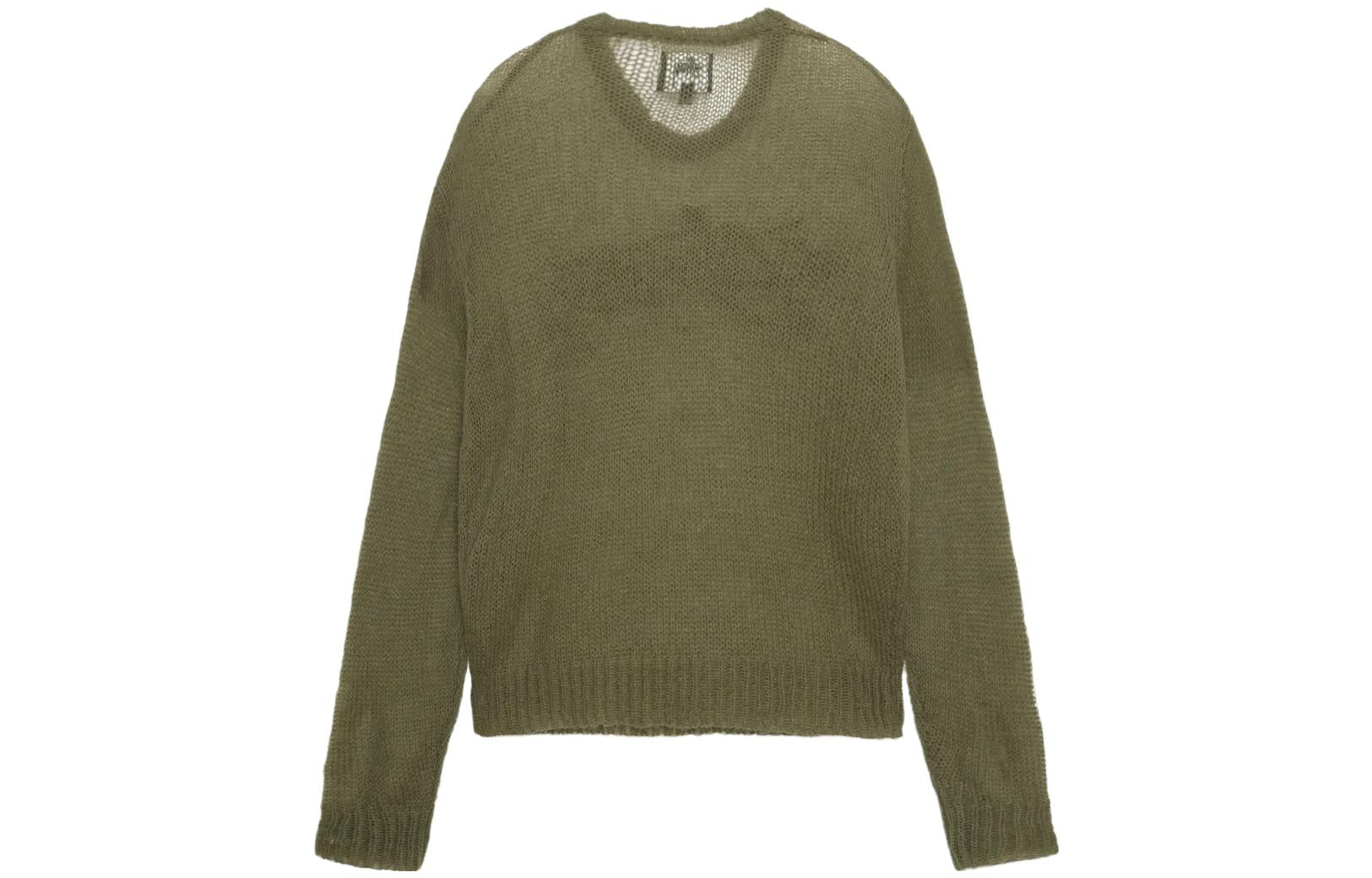 Stussy Loose Knit Logo Sweater 'Cypress' 117180-CYPERESS