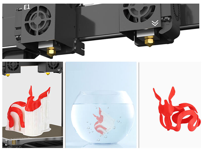 Tronxy Gemini XS 2022: デュアル エクストルーダー 3D プリンター キット