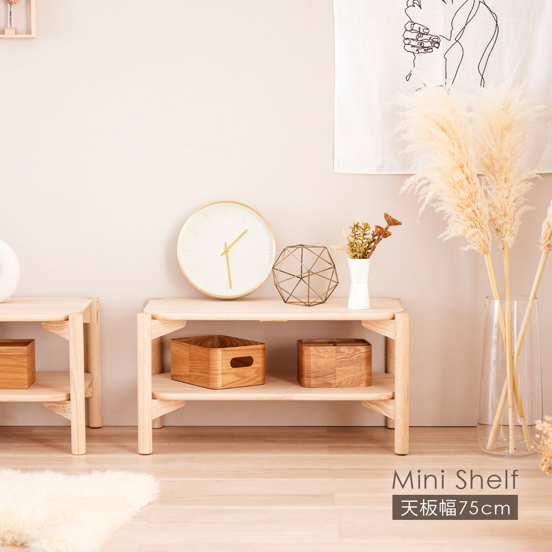 シェルフ コンパクト ローシェルフ ローボード ラック ミニラック 植物