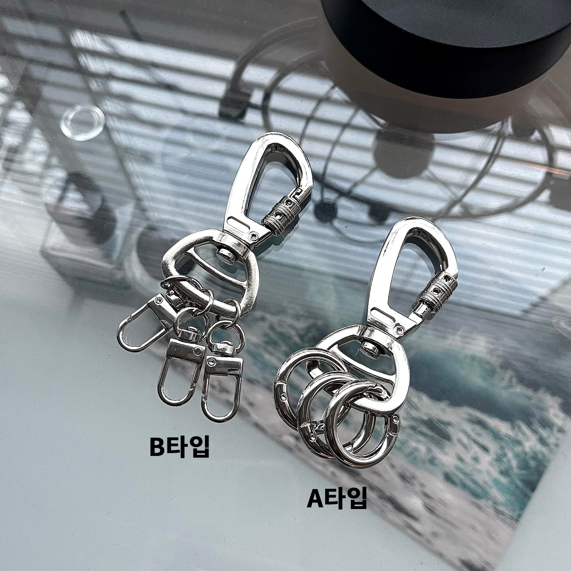 バイアテンションカラビナ シルバー キーリング - COZINESS | 60