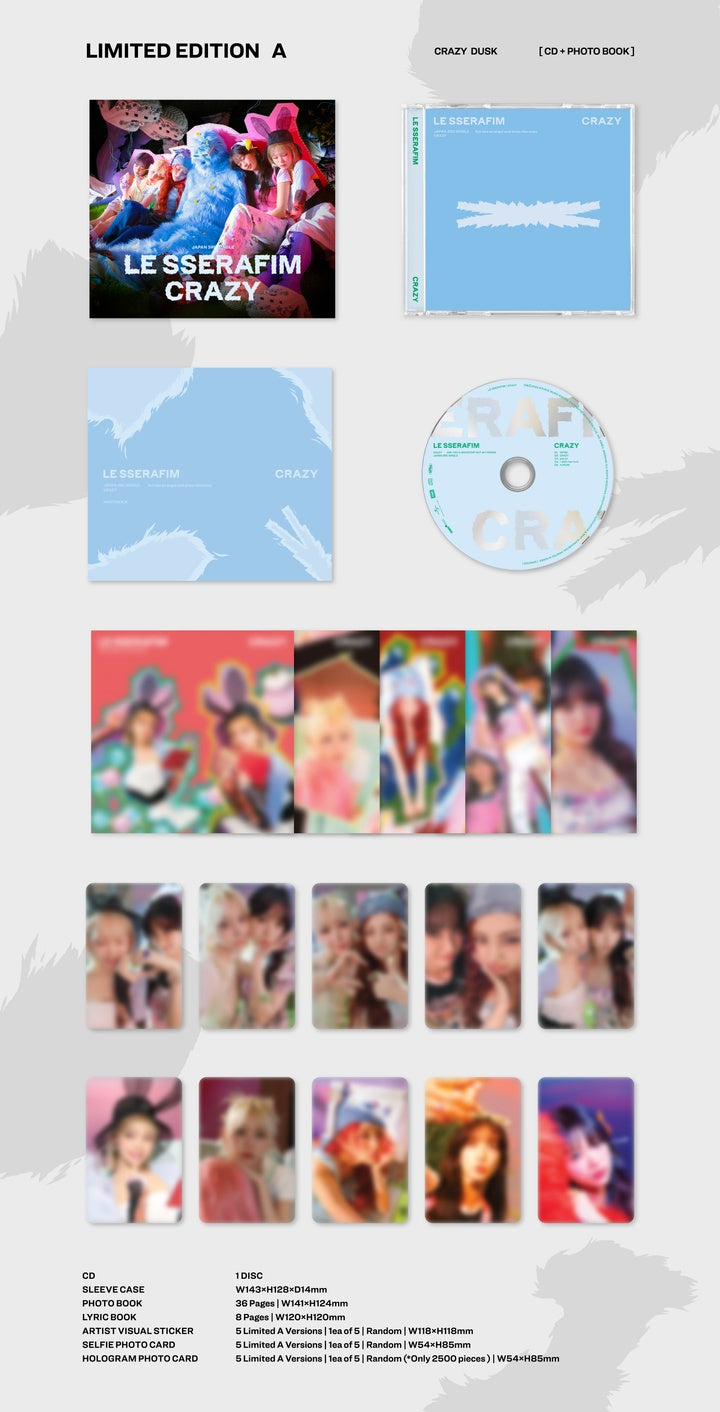 LE SSERAFIM (르세라핌) JAPAN ALBUM - [CRAZY] – EVE PINK K-POP