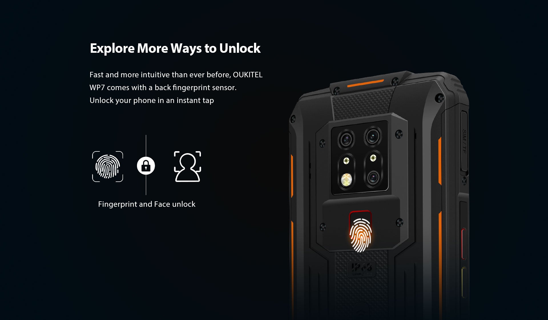 Modular Rugged Phone - OUKITEL WP7 Infrared Night Vision Smartphone