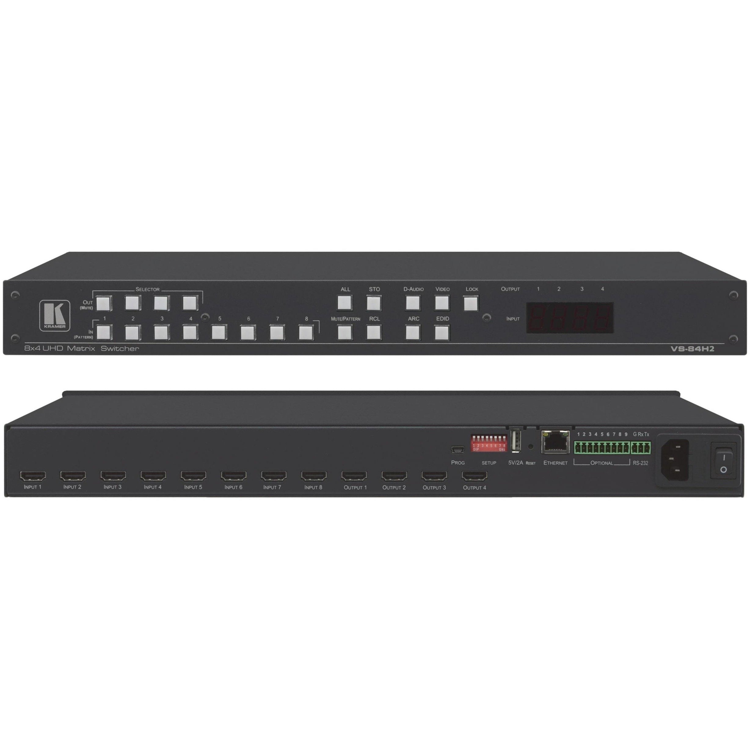 Kramer VS-66H2 6x6 HDMI Matrix Switcher 4K60 4:4:4 HDR, HDCP 2.2