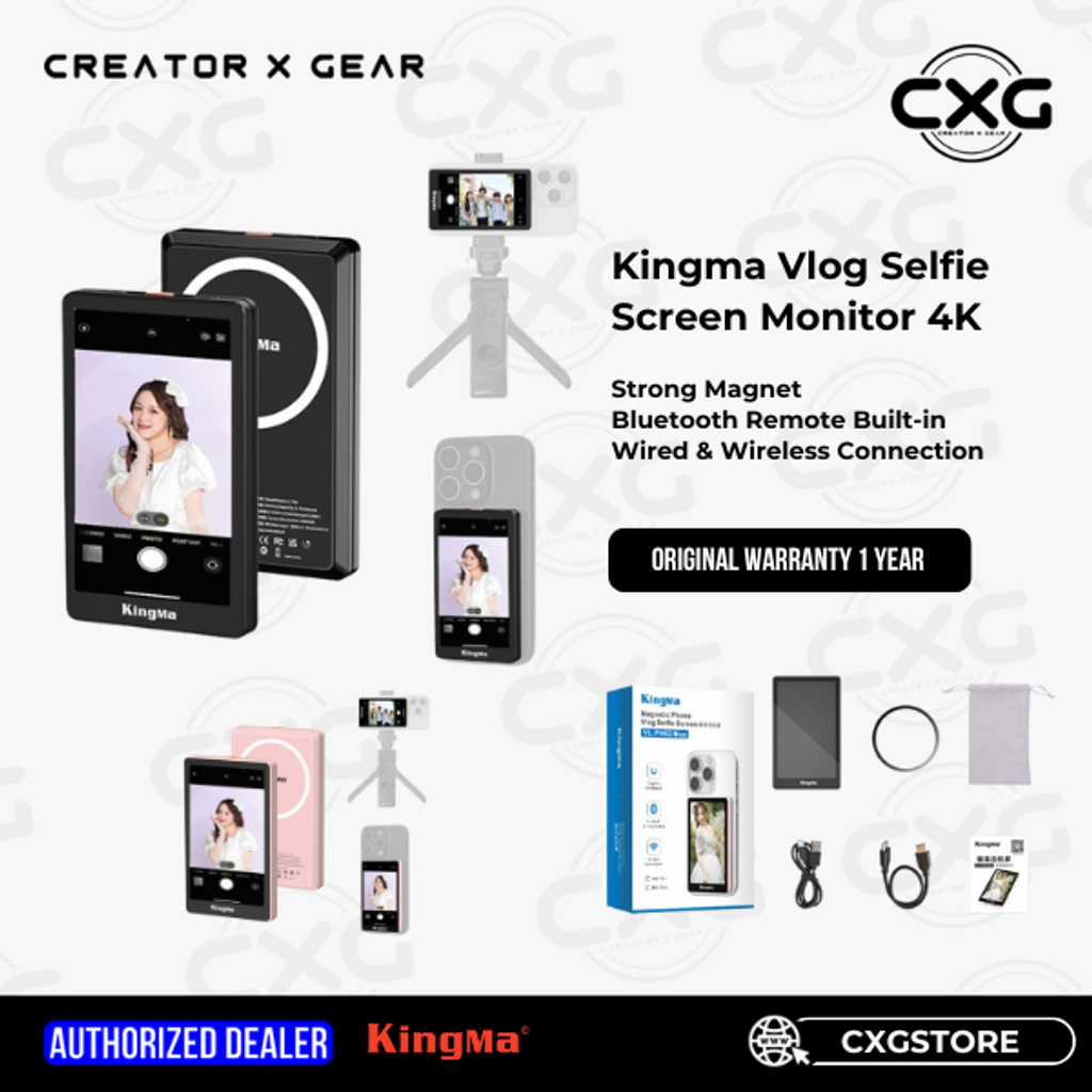 Kingma Magsafe Vlog Screen Max 4k Phone Selfie Monitor with
