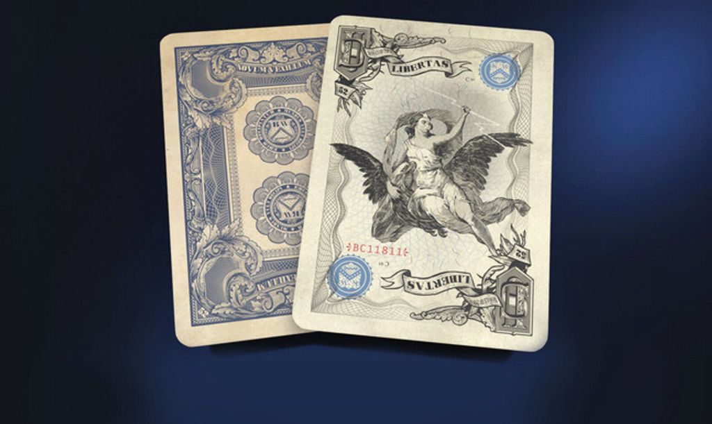 Bicycle Silver Certificate Limited Edition Numbered Playing Cards