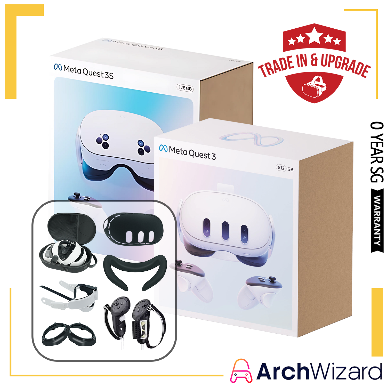 Meta Quest 3 & 3S Mixed Reality VR Headset (Meta Quest VR Headset