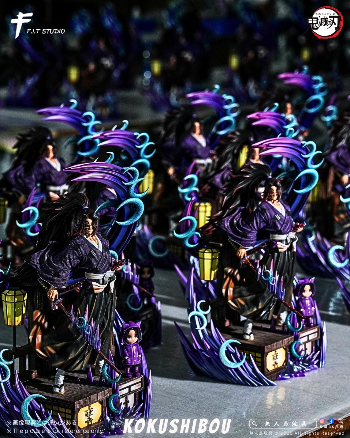 預購】鬼滅之刃GK 蒐藏雕像上弦之壹黑死牟[FIT Studio] – 無人島玩具