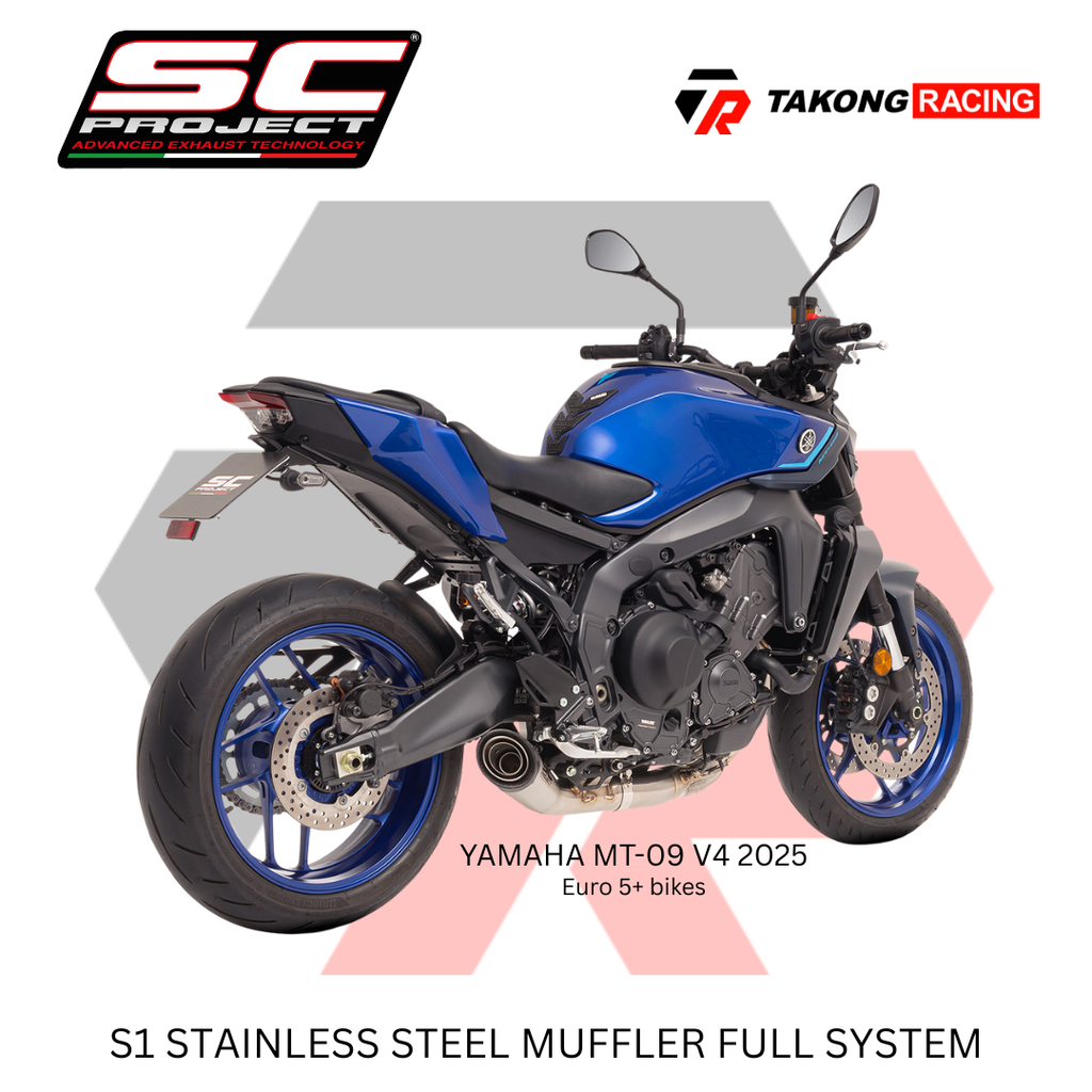 SC Project S1 Full System Exhaust - MT09 V4 2024-2025 – Takong