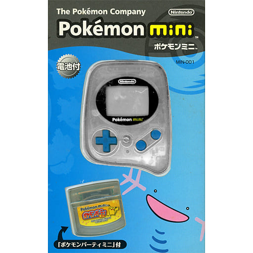 ヒ*ン様 pokemon mini ウパーブルー 動作確認済み】pokemon miniポケモンミニ本体ウパーブルー＋ソフト3本