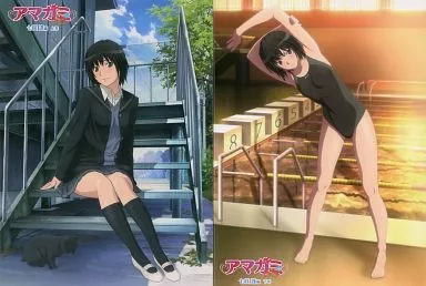 「激安」アマガミSS 七咲逢編 上巻　下巻　Blu-ray 布ポスター付き ゲオ公式通販サイト/ゲオオンラインストア【中古】初限）8．アマガミ