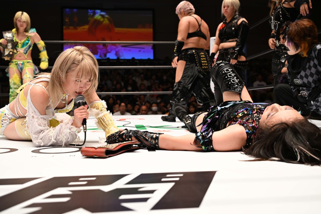 スターダム】なつぽいが上谷沙弥に直接勝利でワールド王座獲り宣言