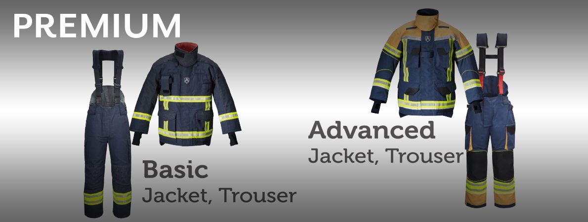 KANOXプレミアムEN469消防服 | 高引き裂き強度のターニアウトギア