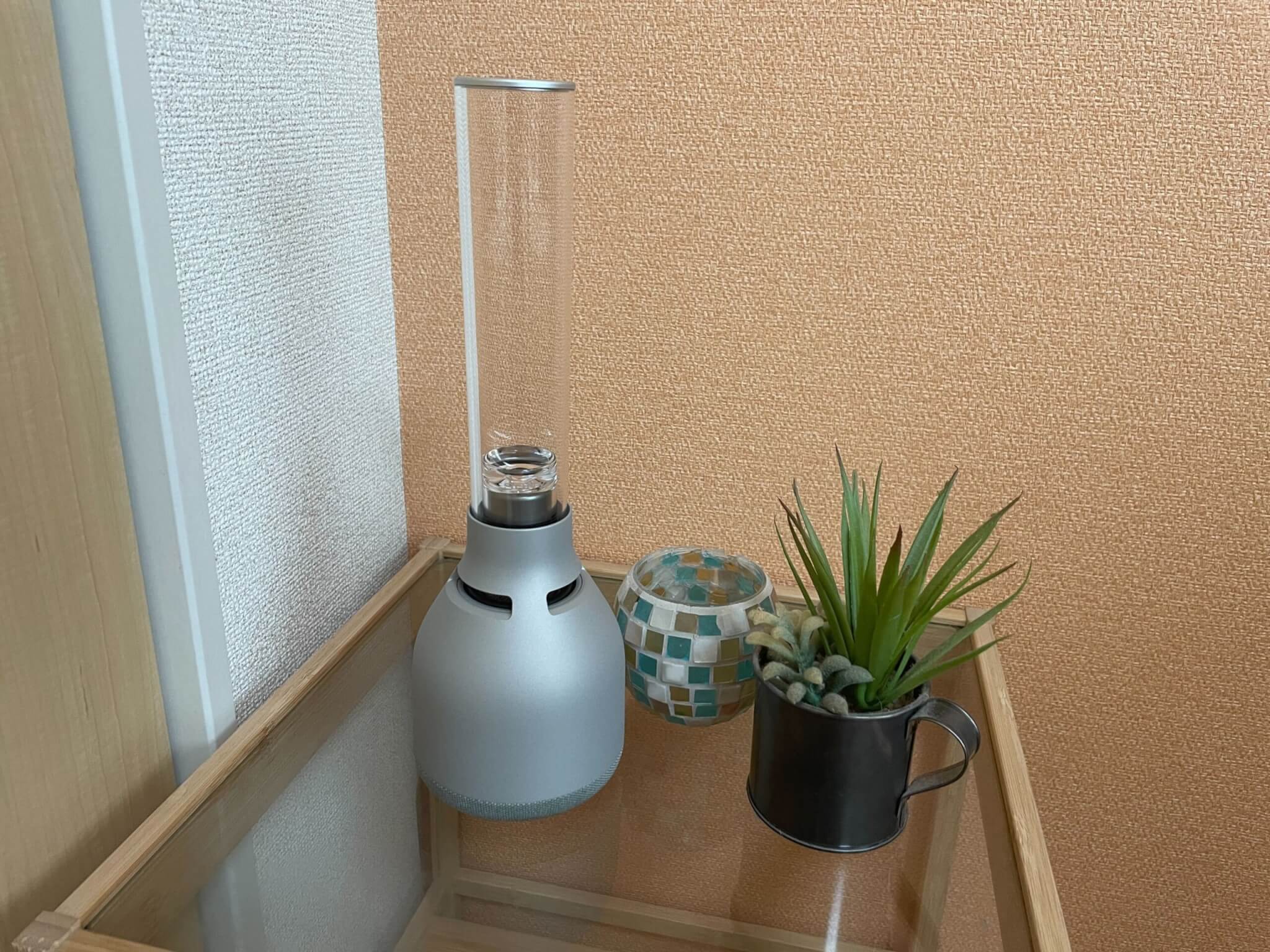 SONY グラスサウンドスピーカー LSPX-S3を実機レビュー！音と光に癒