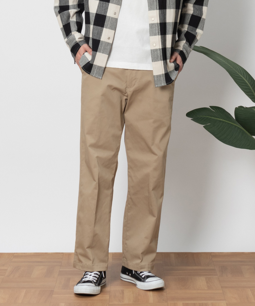ストレッチチノトラウザー【自宅で試着、返品送料無料】(S ベージュ