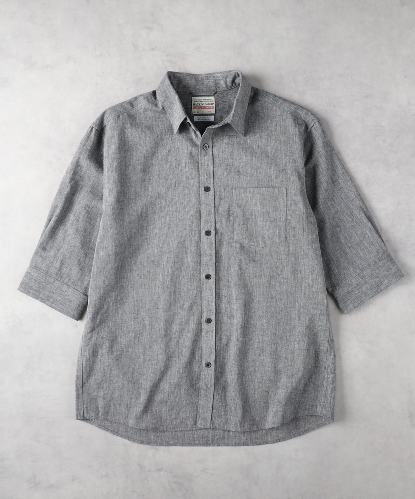 COOL MAX」麻混七分シャツ(S サックス): トップス｜Right-on公式