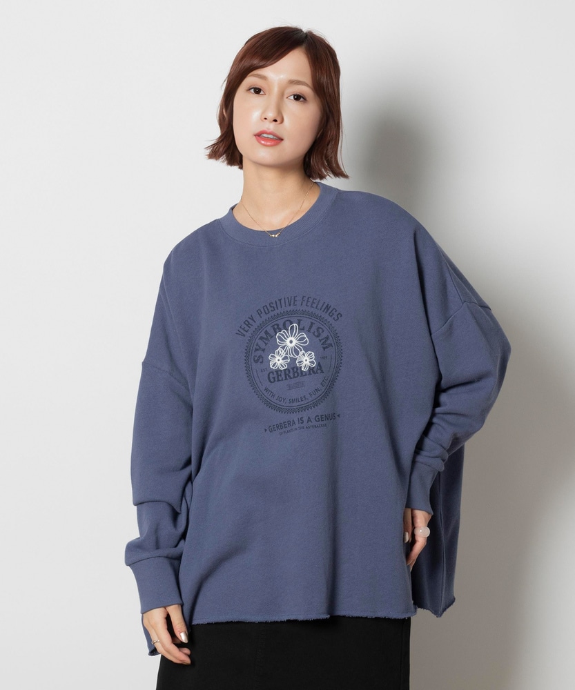 ガーベラロゴスウェット(ONE SIZE ブルー): トップス｜Right-on公式