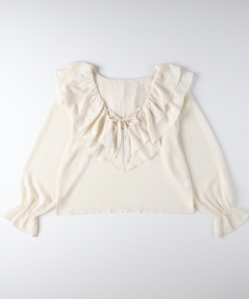 フリルブラウス(S オフシロ): トップス｜Right-on公式オンラインショップ