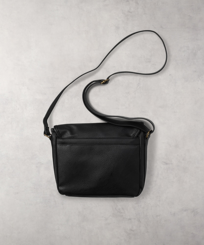 シンセティックレザーショルダーバッグ(ONE SIZE ベージュ